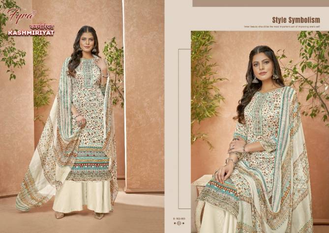 Fyra Kashmiriyat Heavy Latest Ethnic Wear Jam Cotton Printed Dress Material Collection